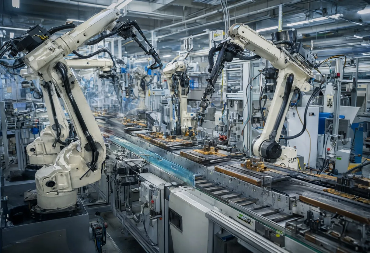 Robot Arms on an Assembly Line