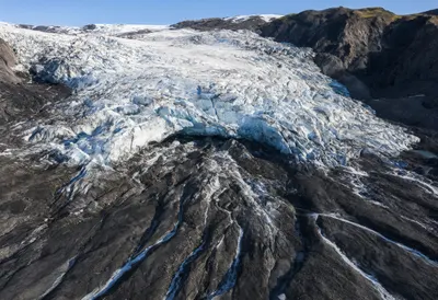 Melting Glacier Tongue from Above