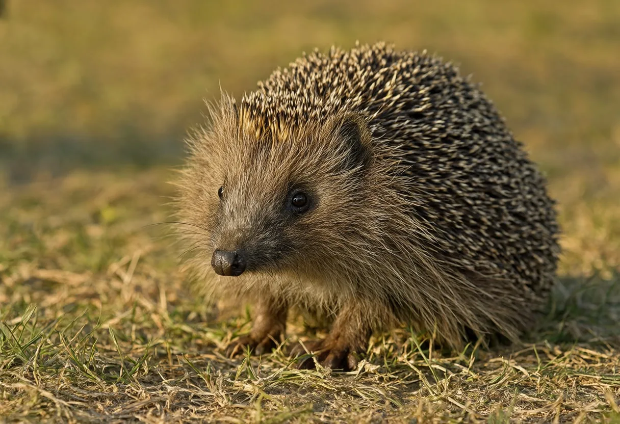 Hedgehog at golden hour