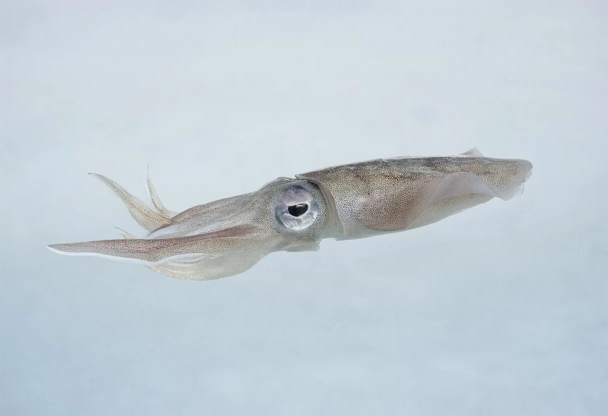 Squid in gentle mist