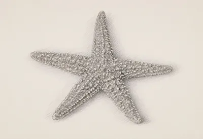 Starfish Pencil Sketch
