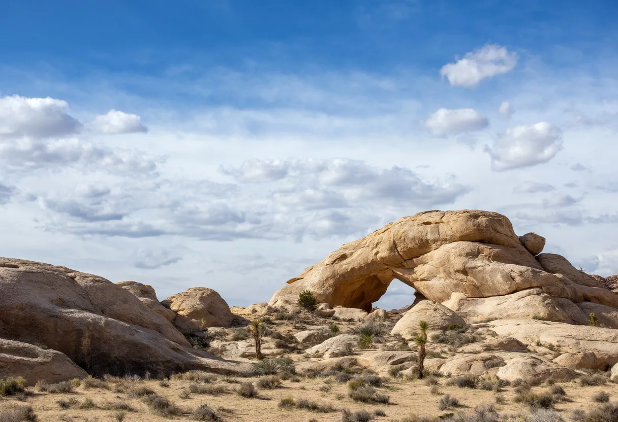 Sandstone Arch under a dramatic sky