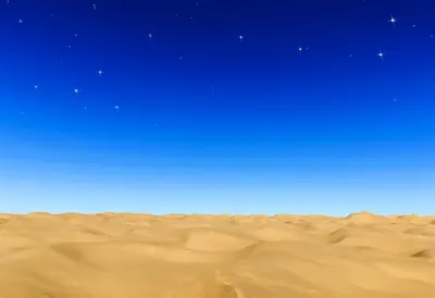 Starry Sky Over Dunes Digital Illustration