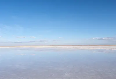 Salt Flats Mirroring The Sky after rain
