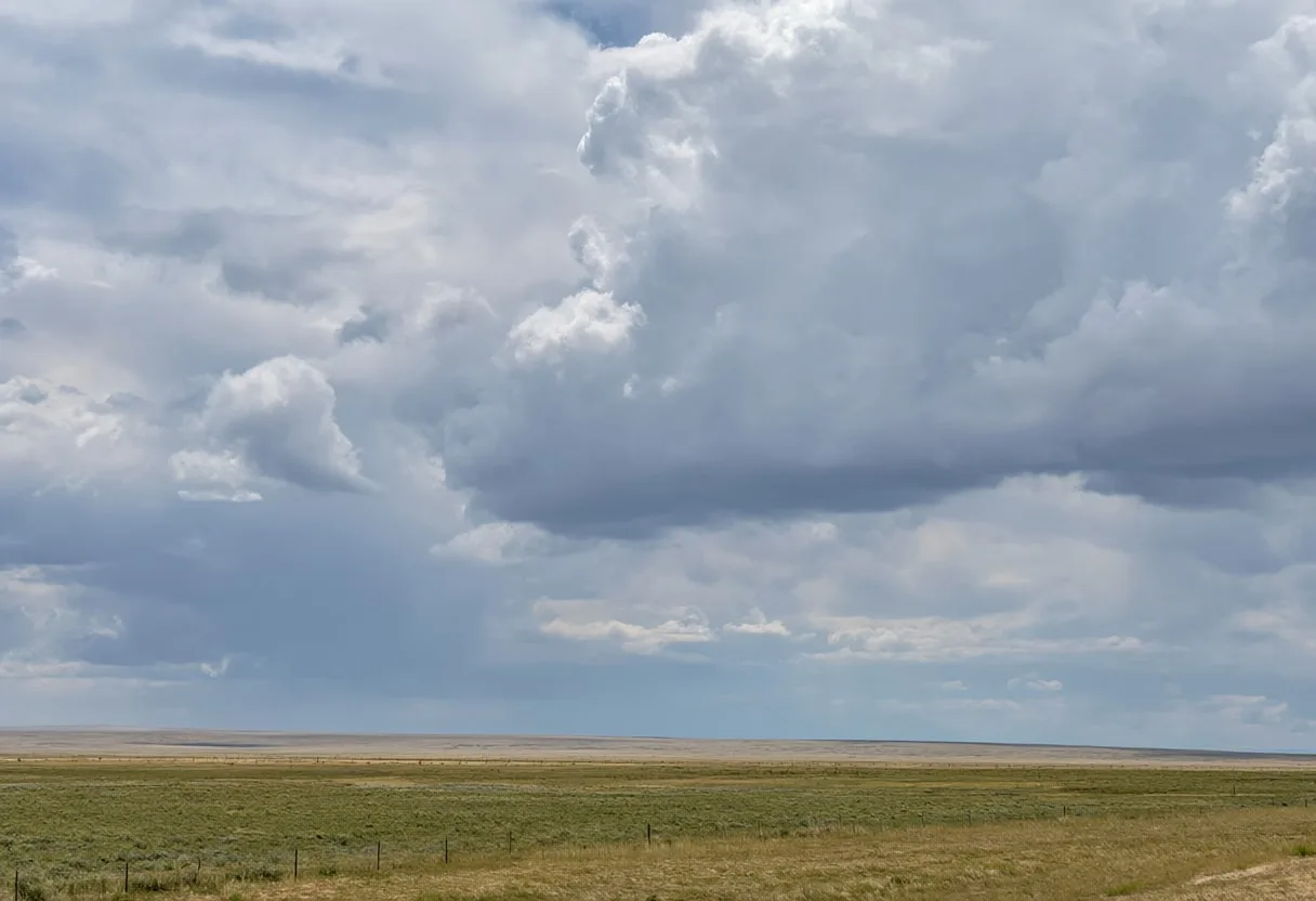 Storm Clouds Over Plains