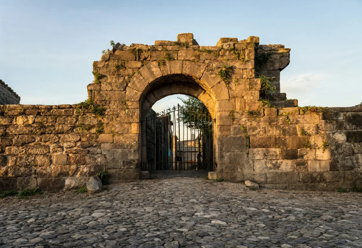 Old Town Gate in Warm Light