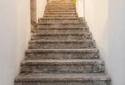 Staircase Between Old Walls