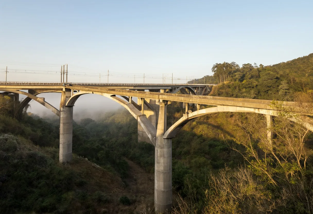 Bridge over a Green Valley