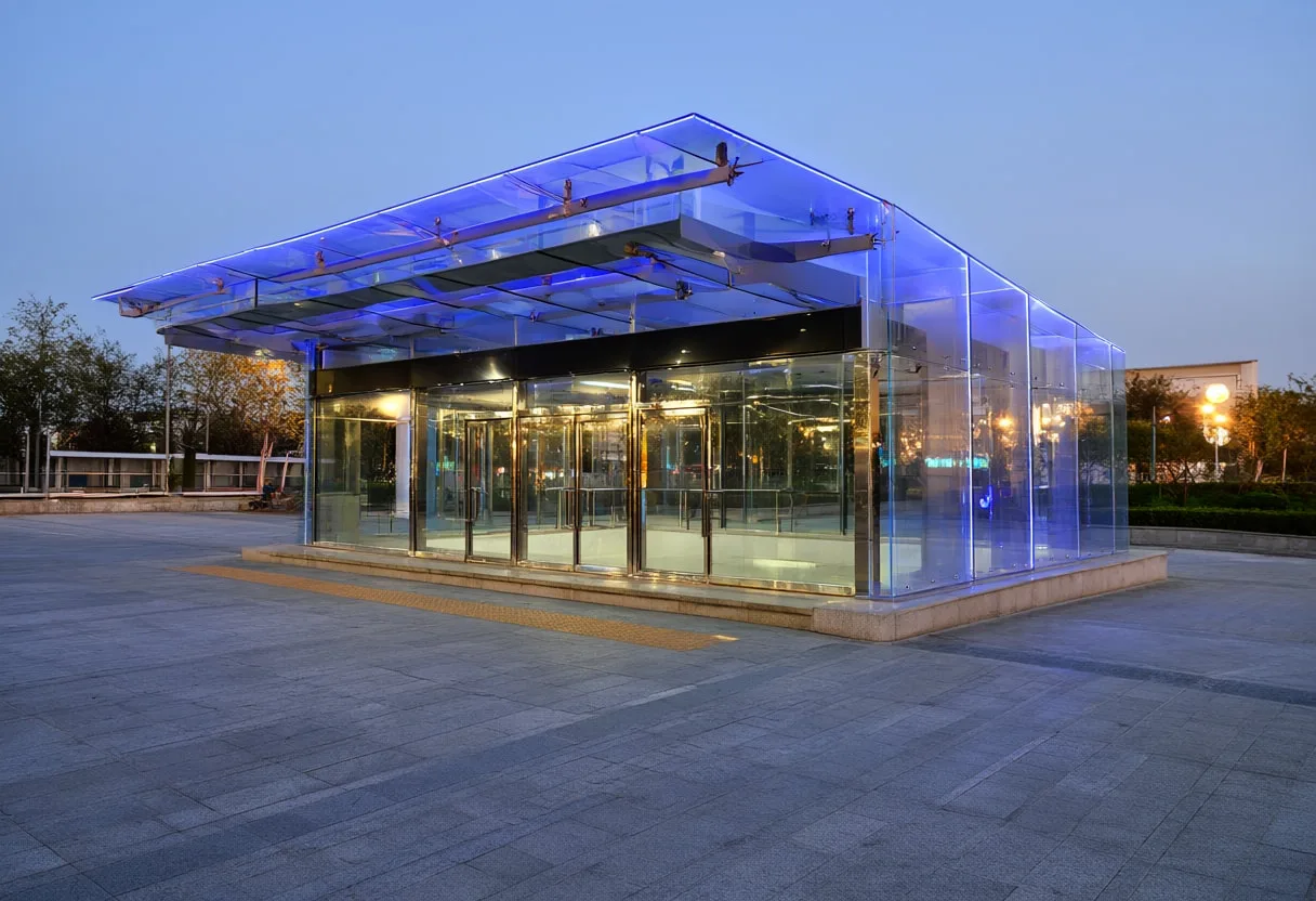 Metro Entrance at Blue Hour