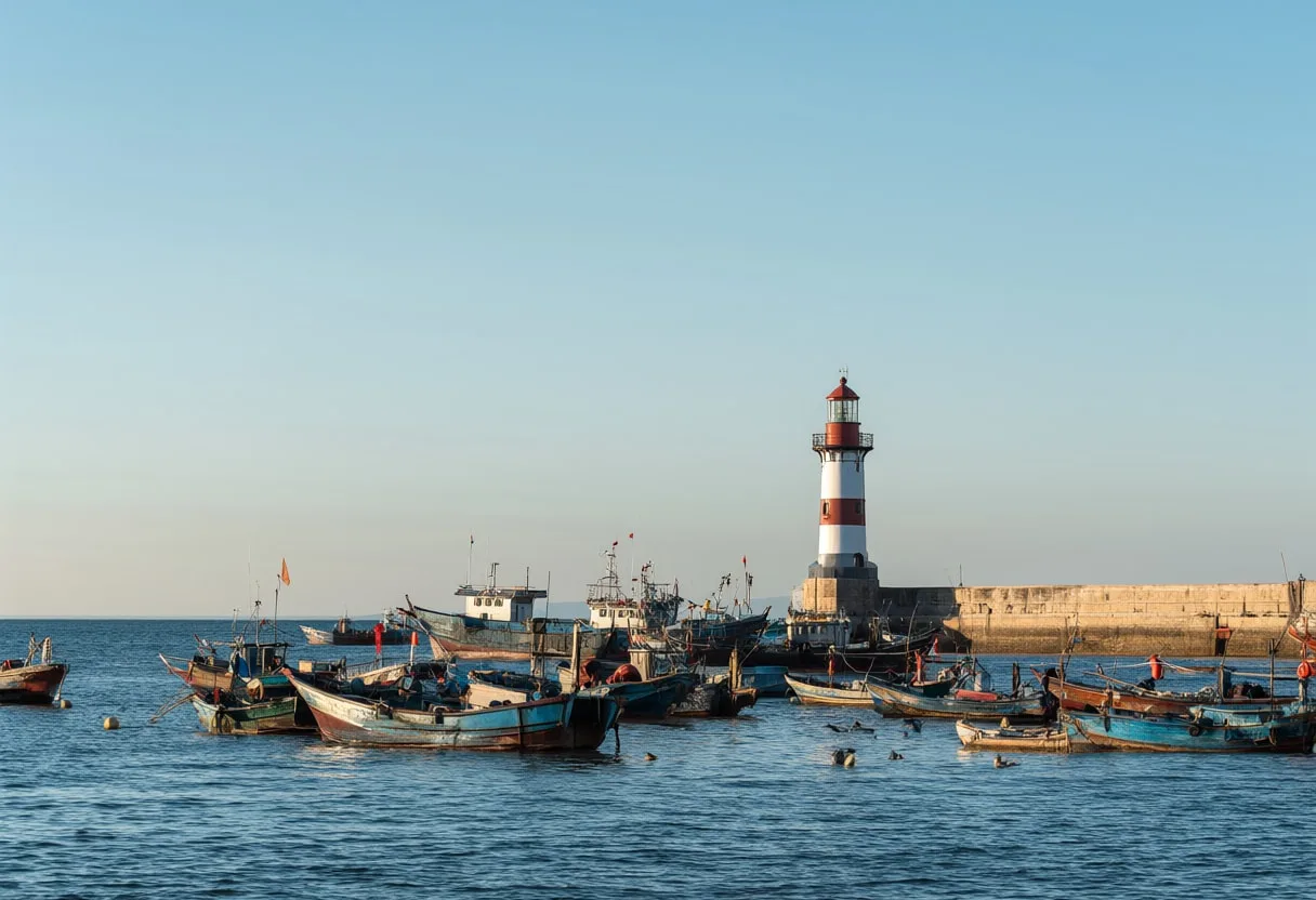 Lighthouse at the Harbour Mouth