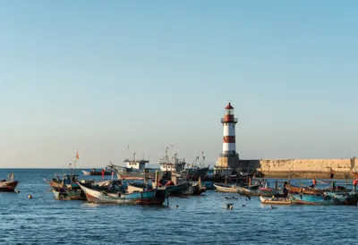 Lighthouse at the Harbour Mouth