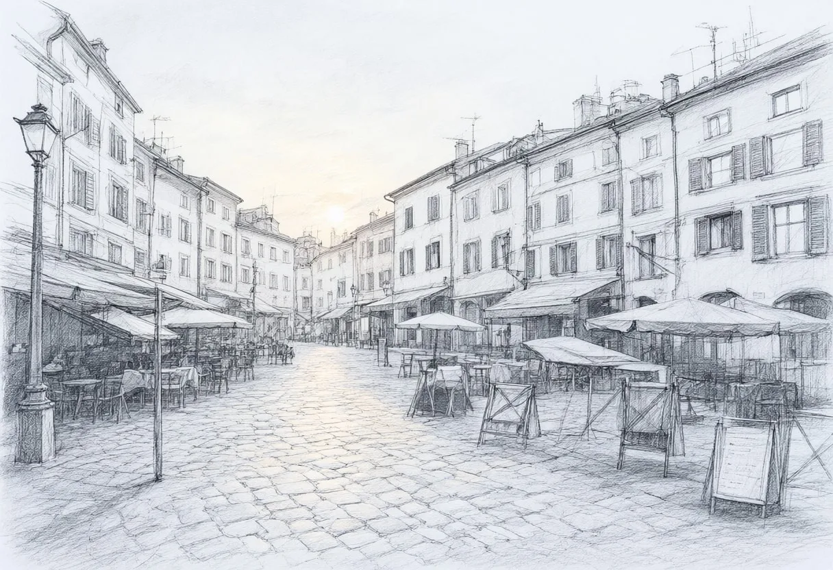 Market Square at Sunrise at blue hour