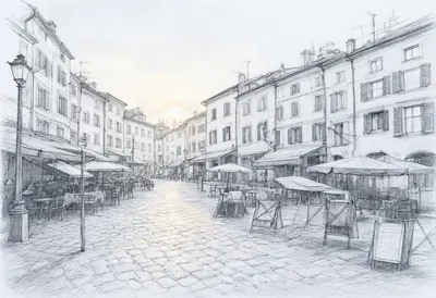 Market Square at Sunrise at blue hour