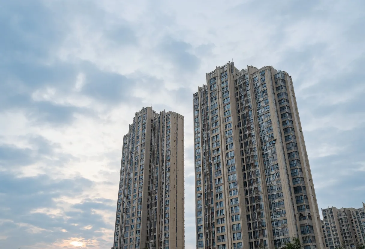 Tower Blocks and Cloud Layers after rain