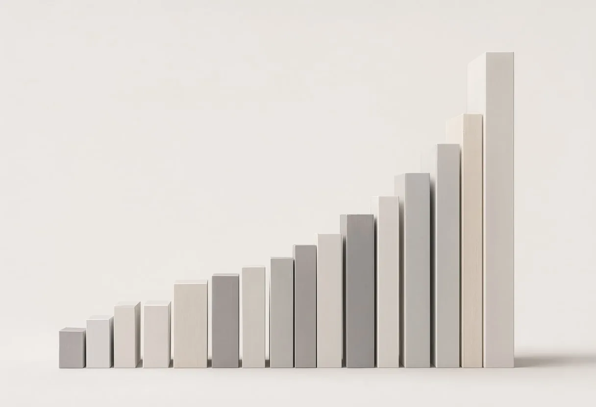 Chart of Rising Bars
