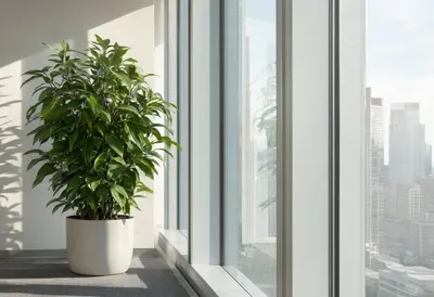 Office Plant and Window