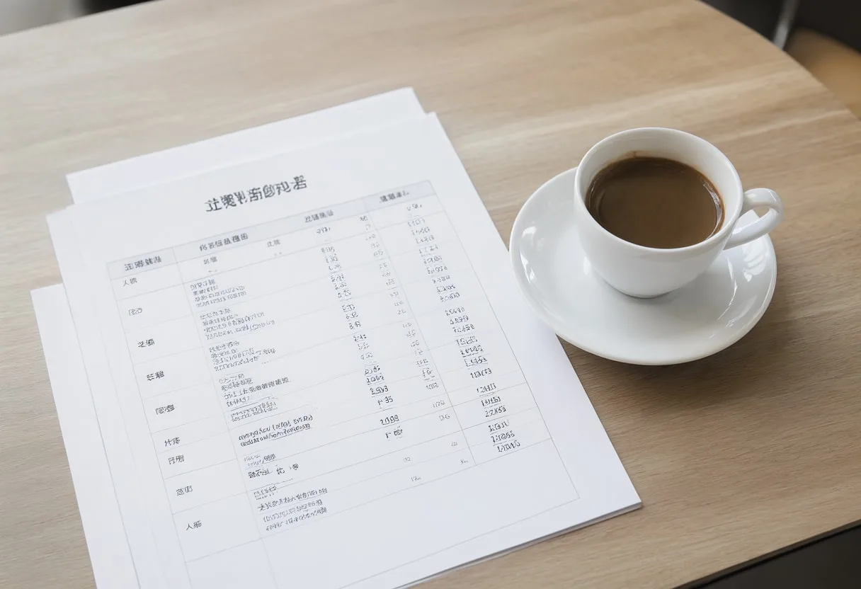 Coffee and Printed Report