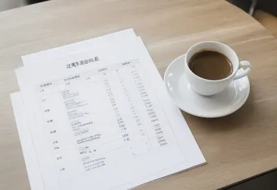 Coffee and Printed Report