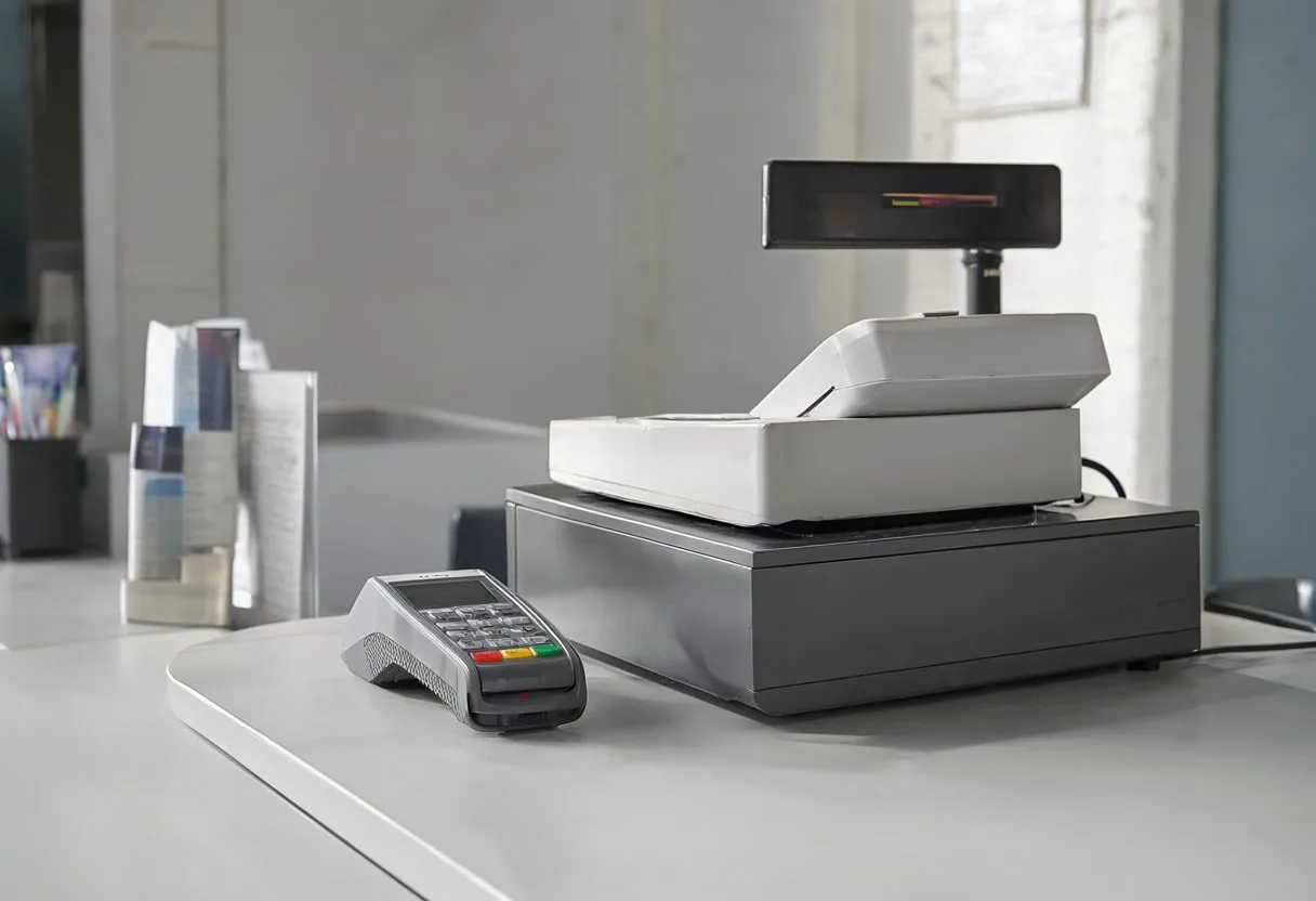 Shop Counter with a Till