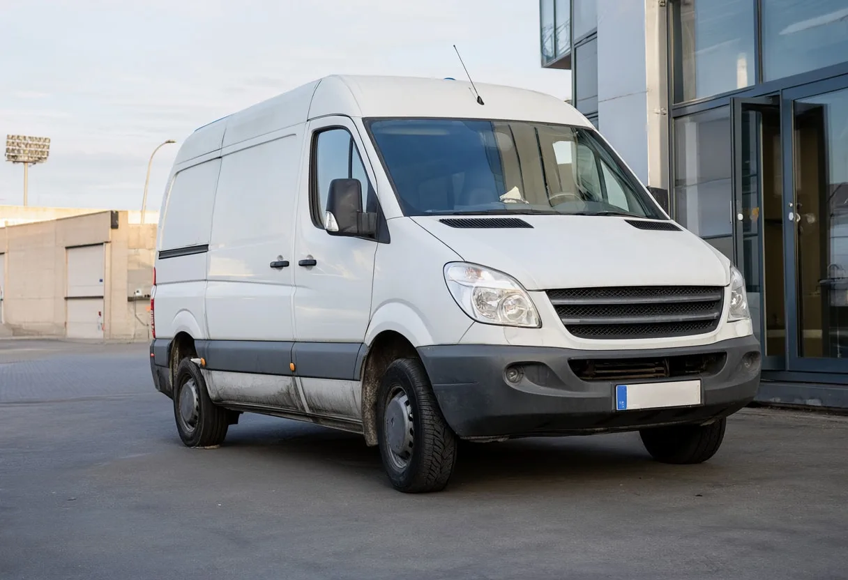 Delivery Van at a Loading Bay