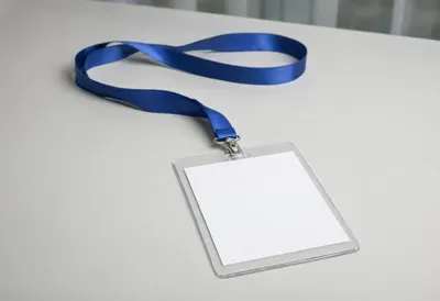 Conference Badge on a Table