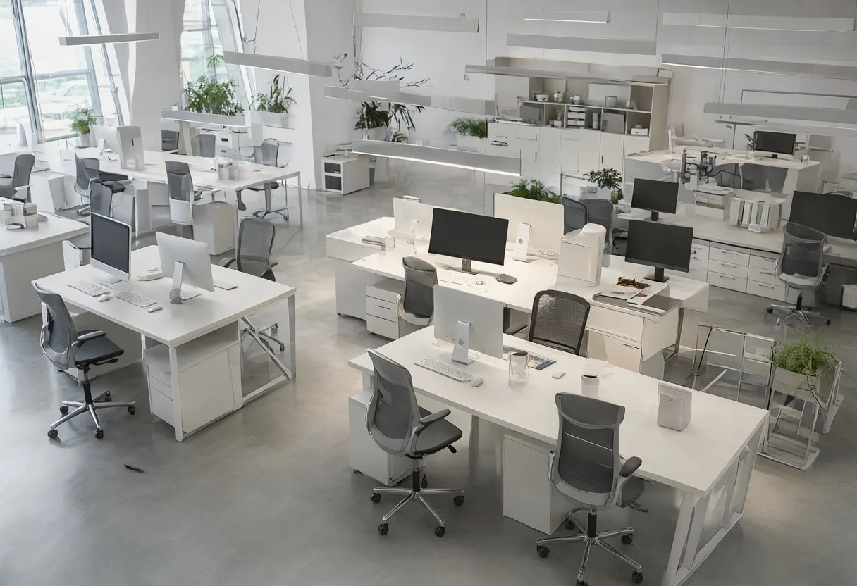 Open Plan Office from Above