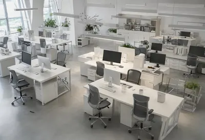 Open Plan Office from Above