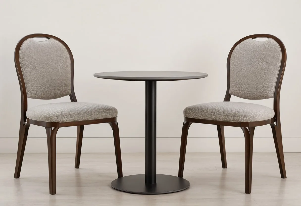 Interview Chairs Facing in a minimal setting
