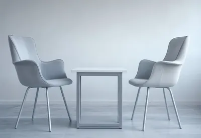 Interview Chairs Facing with cool clean light