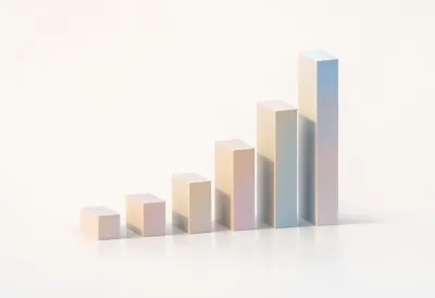 Chart of Rising Bars in soft daylight