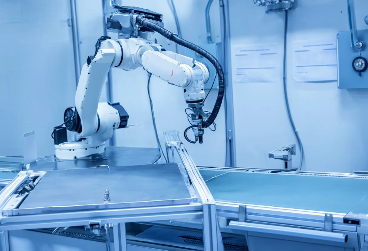 Robot Arm on an Assembly Line