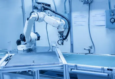Robot Arm on an Assembly Line
