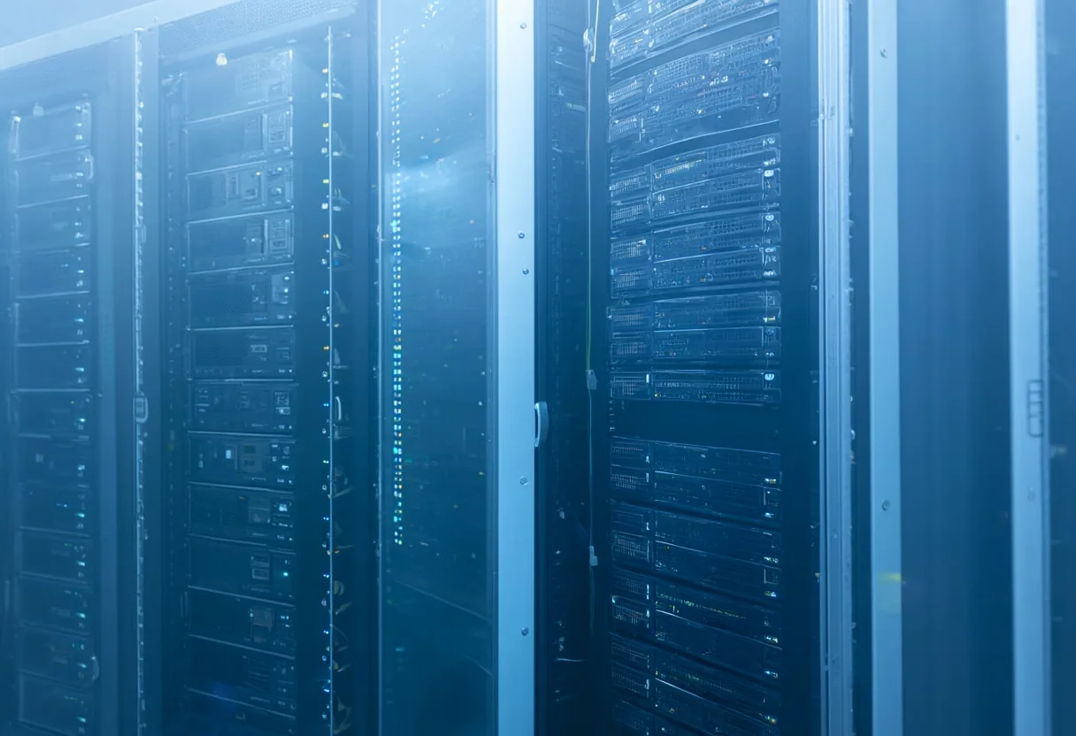 Server Room with Fog