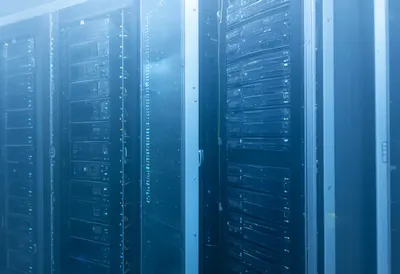 Server Room with Fog
