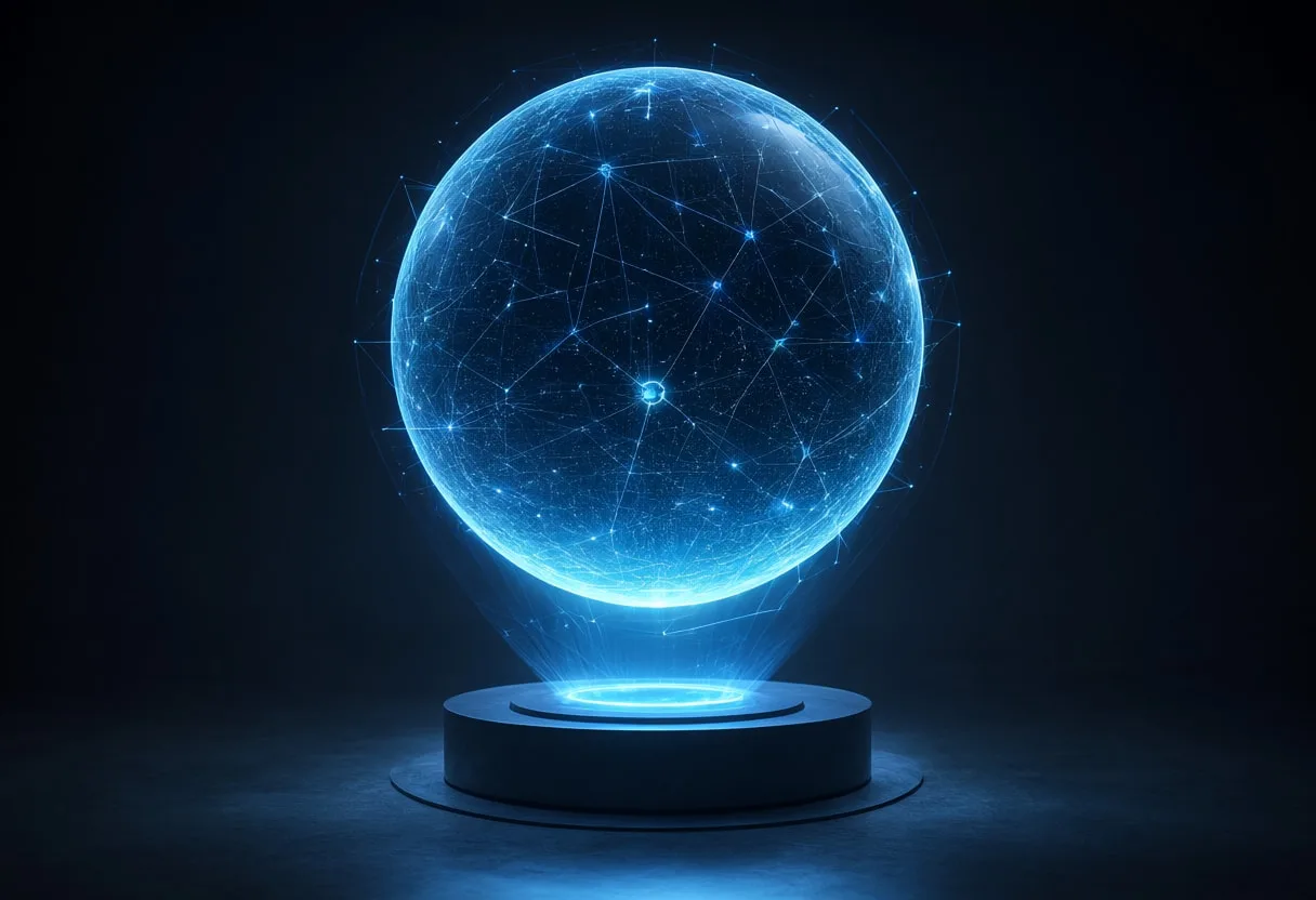 Holographic Sphere on a Plinth