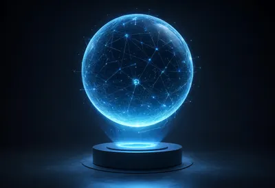 Holographic Sphere on a Plinth