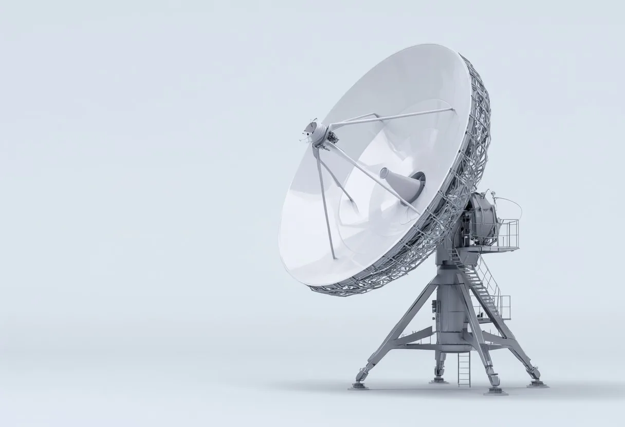 Satellite Dish Array in a clean studio