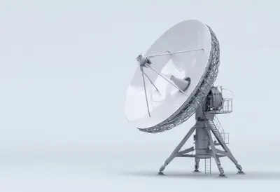 Satellite Dish Array in a clean studio
