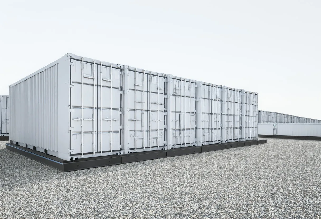 Battery Storage Containers in a clean studio