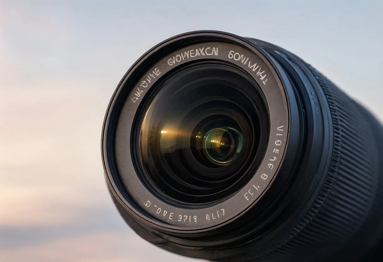 Camera Lens Macro at dusk