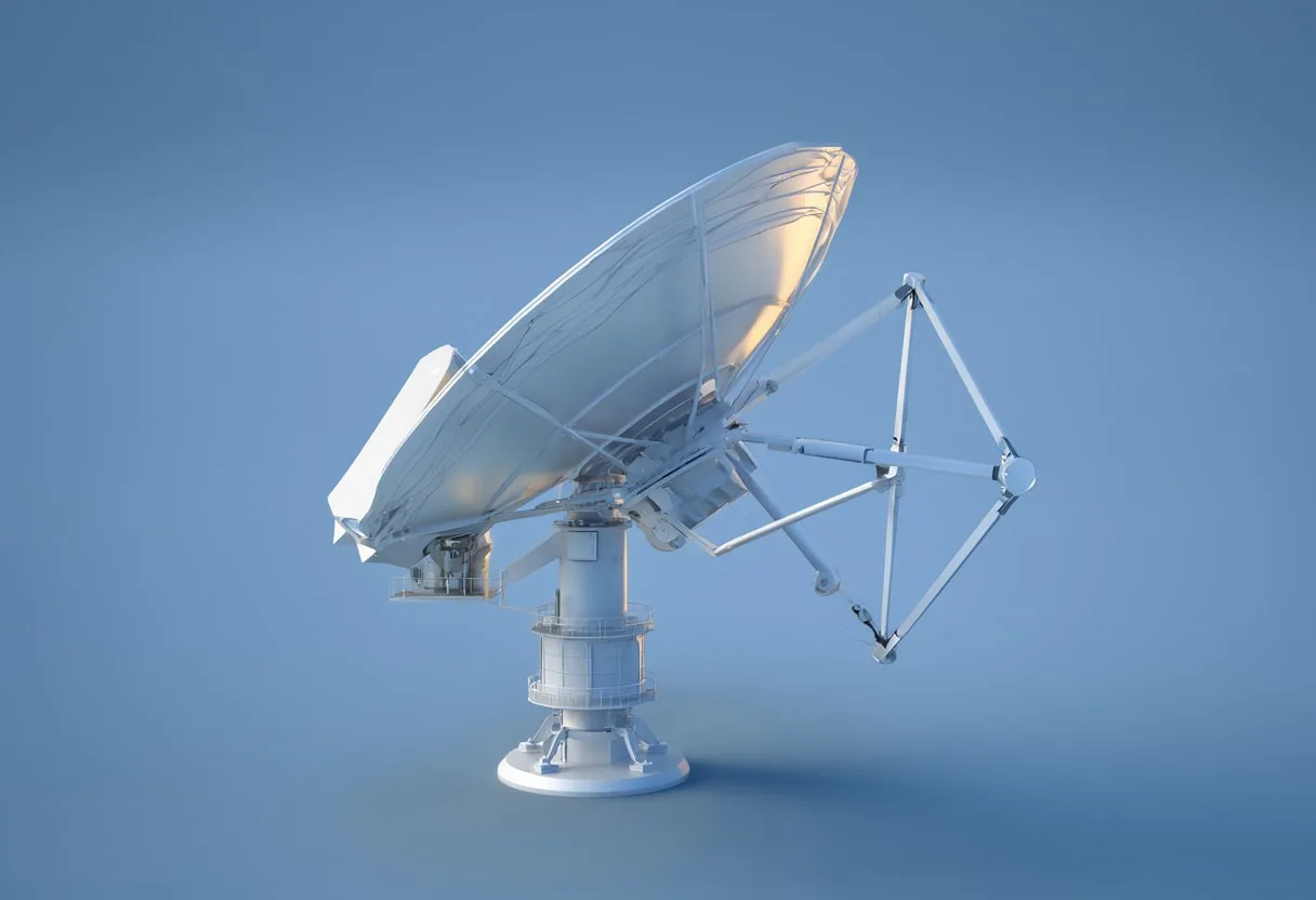 Satellite Dish Array with soft rim light