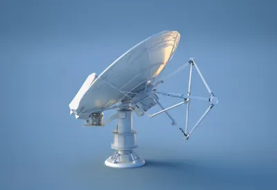 Satellite Dish Array with soft rim light