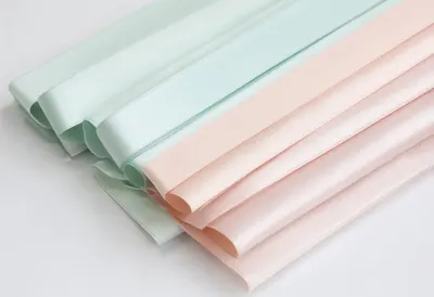 Folded Paper Ribbons in a deep palette