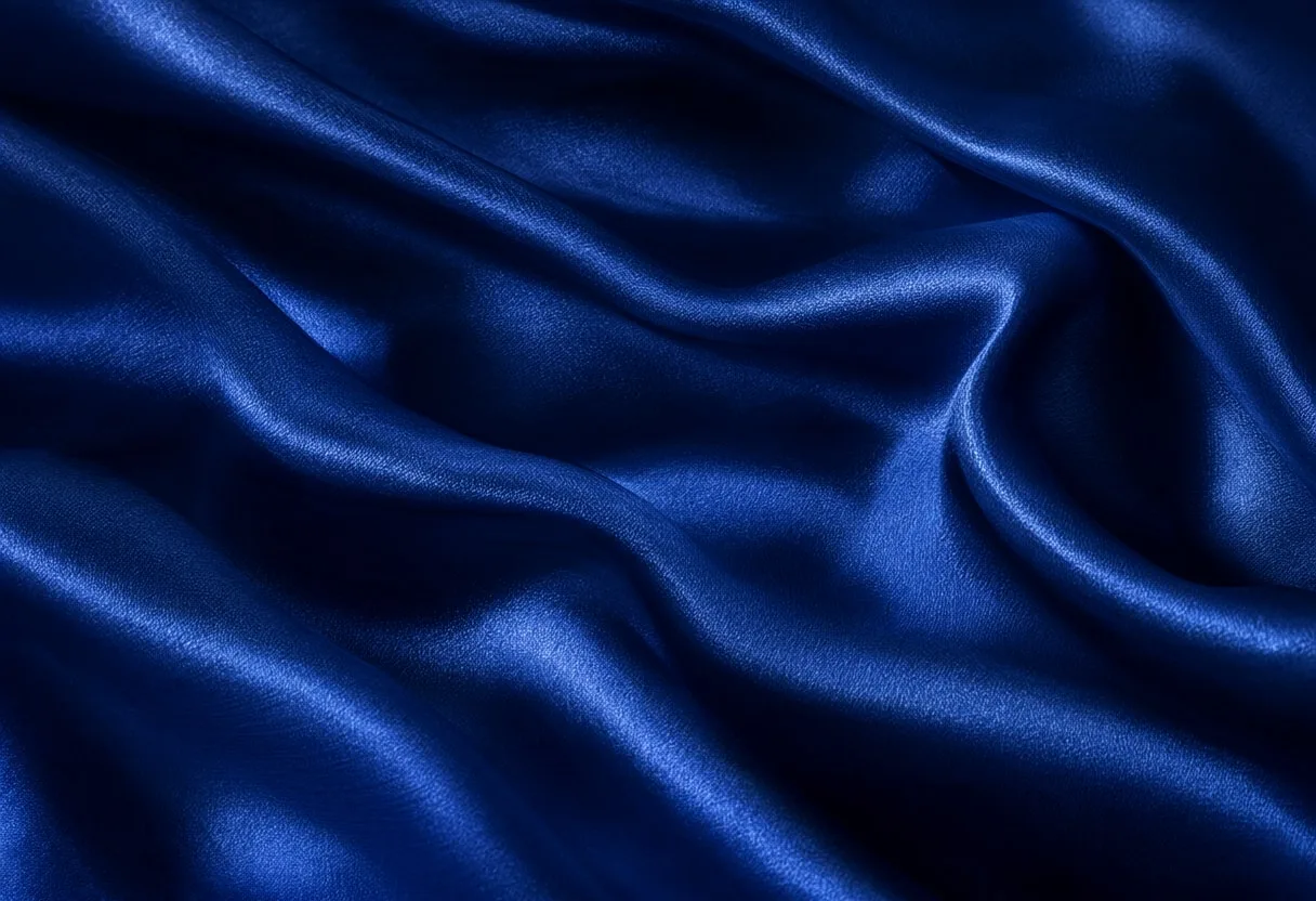 Silk Waves in Deep Blue in a deep palette