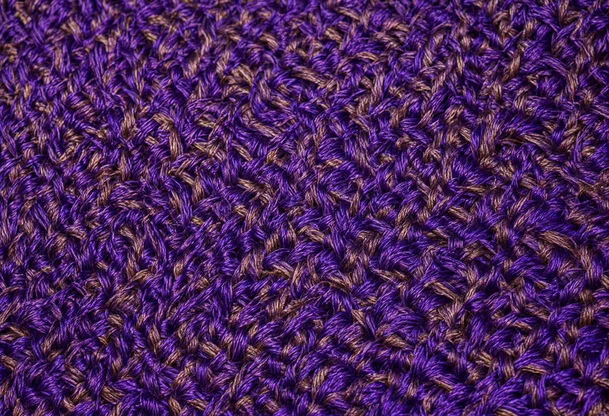 Woven Thread Macro in a deep palette
