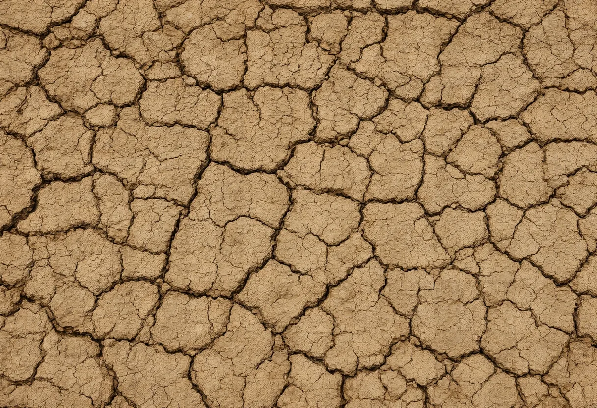 Cracked Earth Pattern in a deep palette