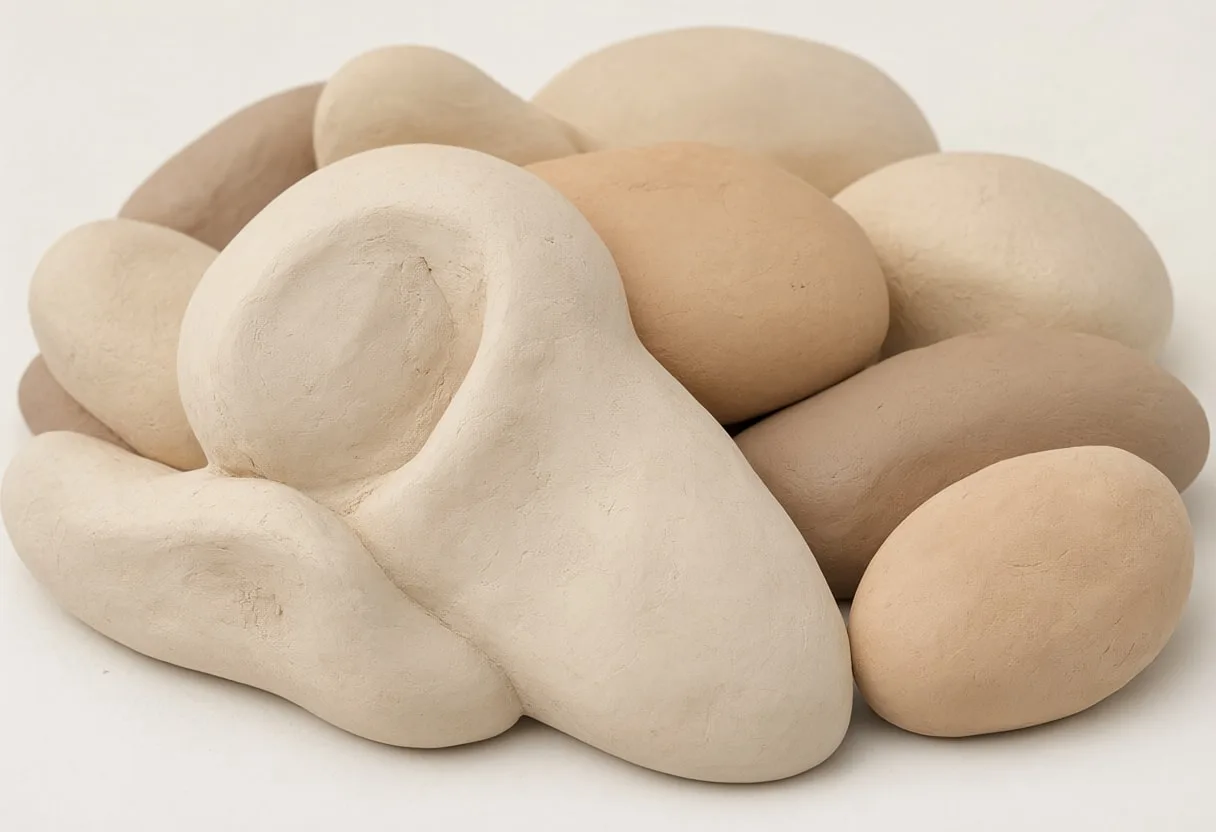 Soft Clay Shapes with subtle grain