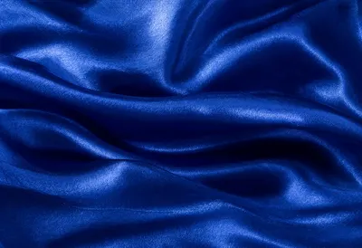 Silk Waves in Deep Blue with subtle grain