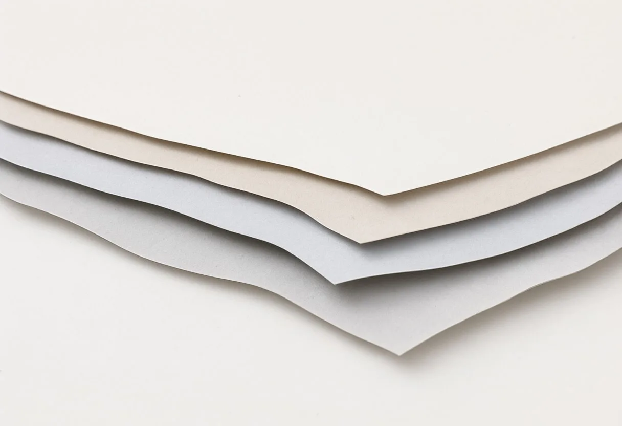 Paper Cut Layers with subtle grain