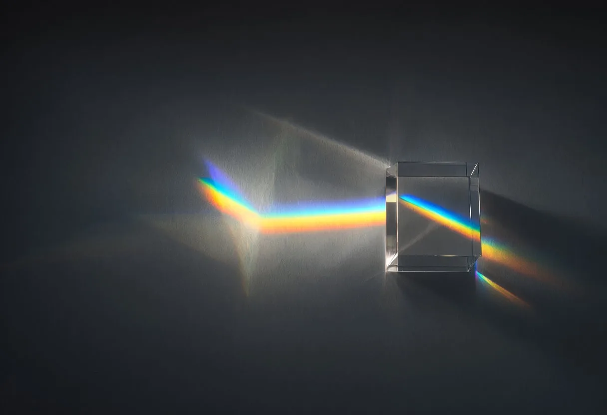 Prism Light Spectrum with subtle grain